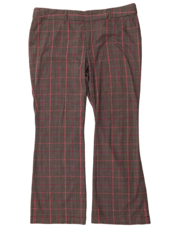 MOSSIMO Pantalones casuales con corte de bota para mujer US 18 2XL W40 L32 Grey Check