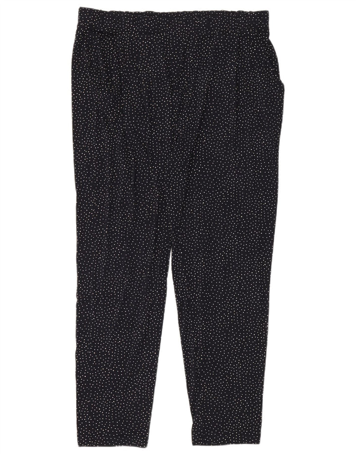 Marks & Spencer Leggings para mujer UK 40 XL Viscosa de lunares azul marino