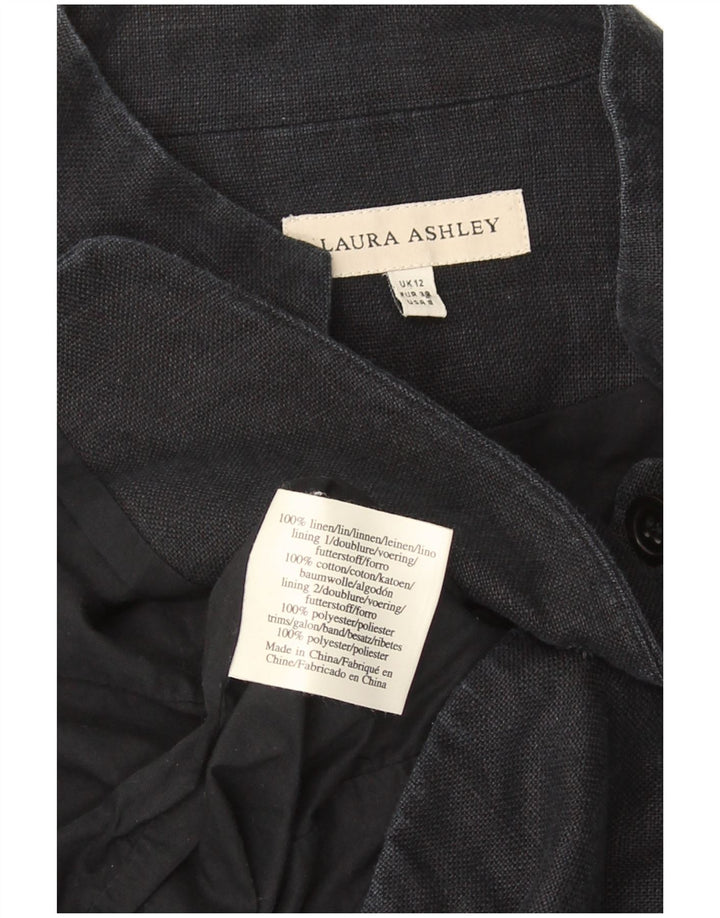 Laura Ashley Chaqueta militar de 6 botones para mujer UK 12 Medium Azul marino