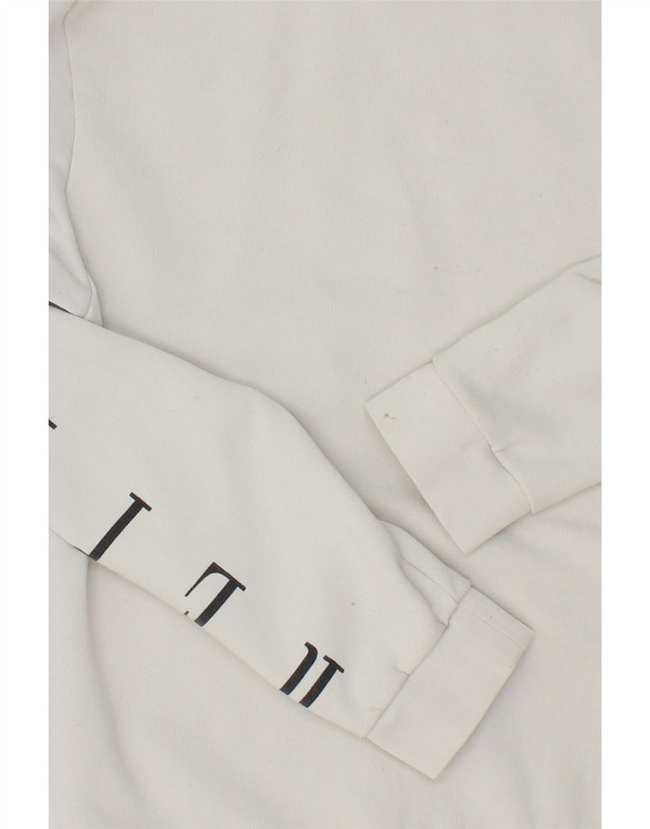 REPLAY Womens Graphic Sweatshirt Jumper UK 18 XL White Vintage Replay and Second-Hand Replay from Messina Hembry 