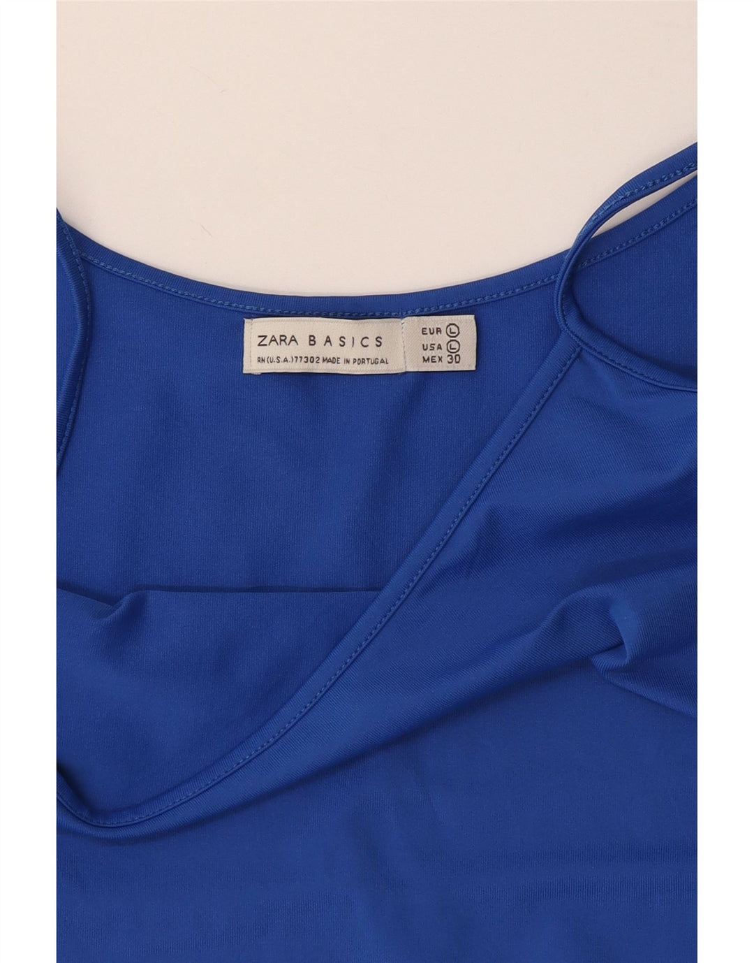 Zara Mujer Crop Cami Top Reino Unido 44 Grande Azul