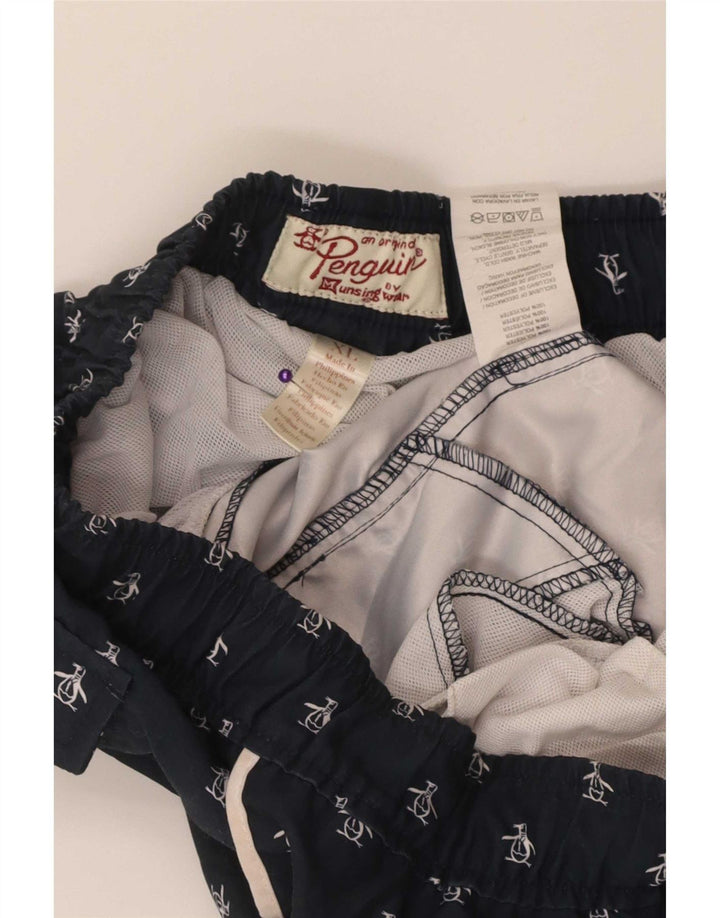Penguin Hombre Bañador Gráfico XL Azul Marino Poliéster