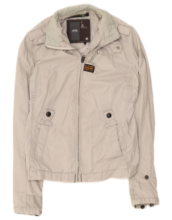 G-Star Chaqueta militar para mujer UK 40 Small Gris Algodón