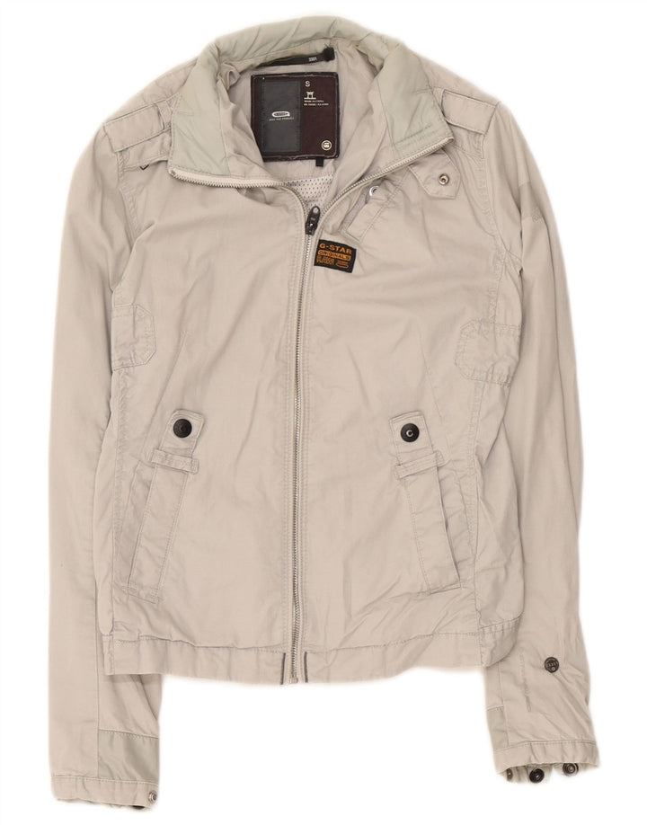 G-Star Chaqueta militar para mujer UK 40 Small Gris Algodón