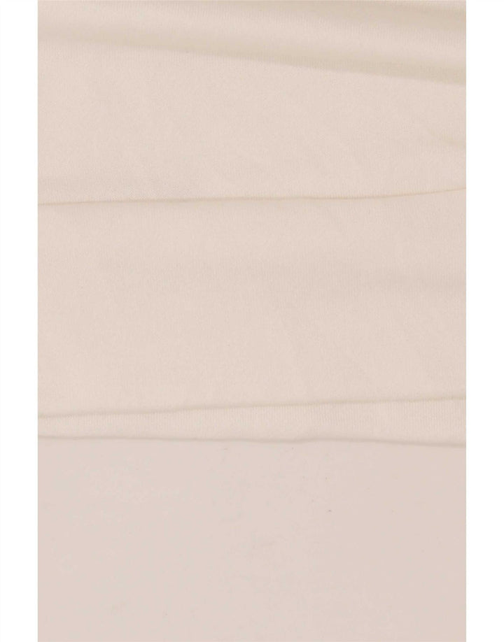 Adidas Mujer Climalite Sudadera Jumper UK 12/14 Medio Blanco Poliéster
