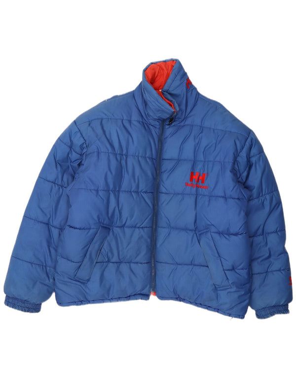 Helly Hansen Mens Padded Jacket UK 42 XL Blue Nylon