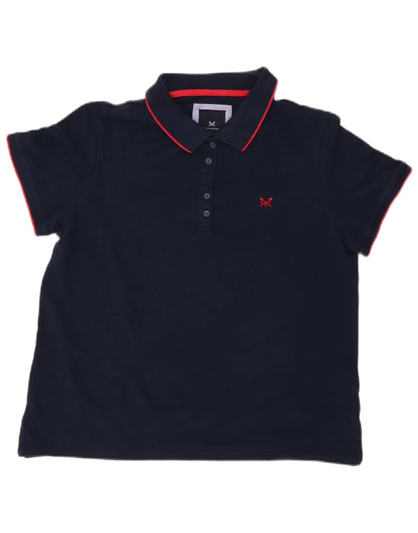 Crew Clothing Polo para mujer UK 40 Grande Algodón azul marino