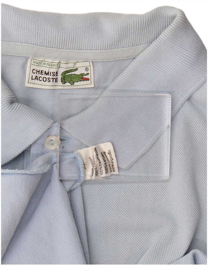 LACOSTE Polo para hombre Talla 7 2XL Algodón azul