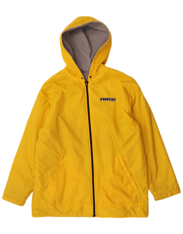 Nike Chaqueta reversible con capucha para hombre UK 38 Medium Yellow Nylon