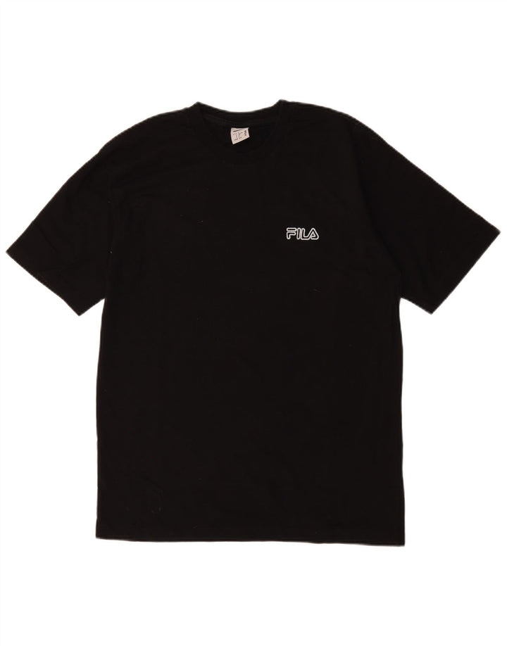 Fila Camiseta Hombre Top Small Algodón Negro