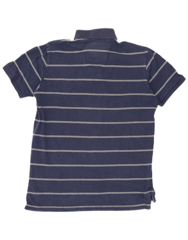 Abercrombie & Fitch Polo Hombre XL Algodón Rayas Azul Marino