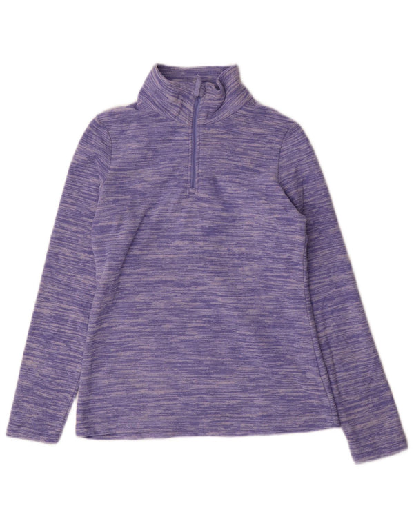 Jersey de forro polar con cuello y cremallera para mujer de Mountain Warehouse UK 40 Small Púrpura moteado