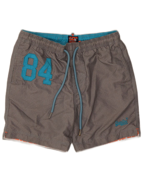 Superdry Shorts De Baño Gráficos Para Hombre Poliéster Gris Grande