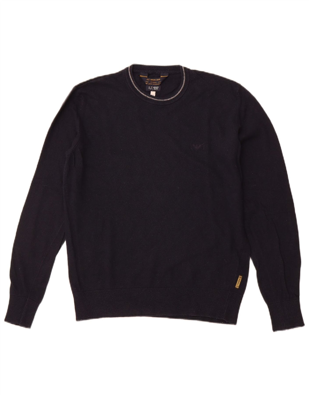 ARMANI JEANS Jersey De Cuello Redondo Hombre Viscosa Azul Marino Medio