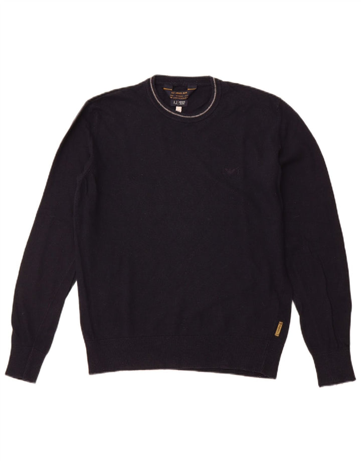 ARMANI JEANS Jersey De Cuello Redondo Hombre Viscosa Azul Marino Medio