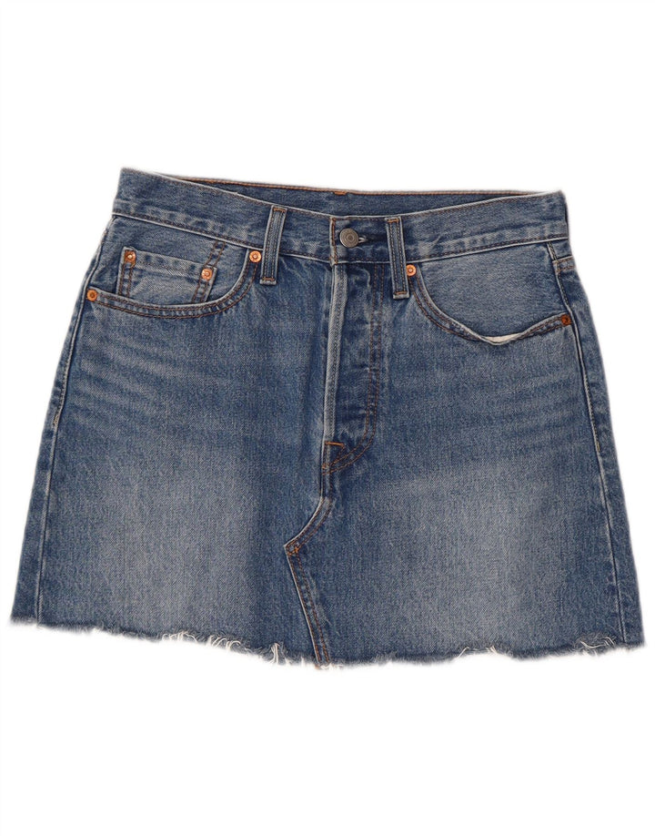 Minifalda Vaquera Levi's Mujer W27 Small Azul Algodón