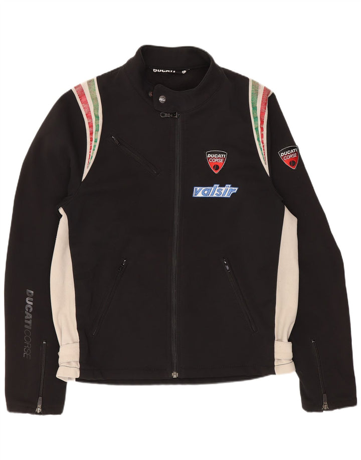 Ducati Chaqueta gráfica Racer para hombre UK 38 Medium Black Colourblock