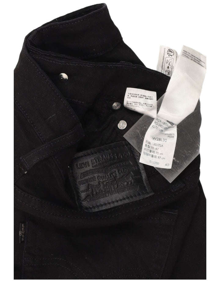 LEVI'S Jeans 725 de talle alto para mujer W28 L30 Algodón negro