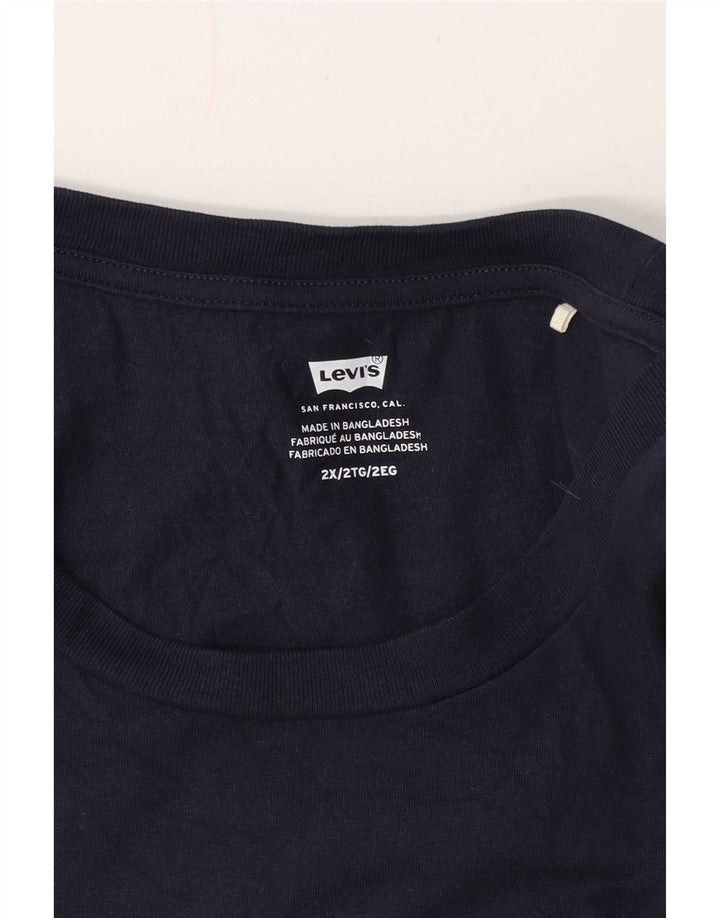 Levi's Camiseta gráfica para hombre Top 2XL Azul marino
