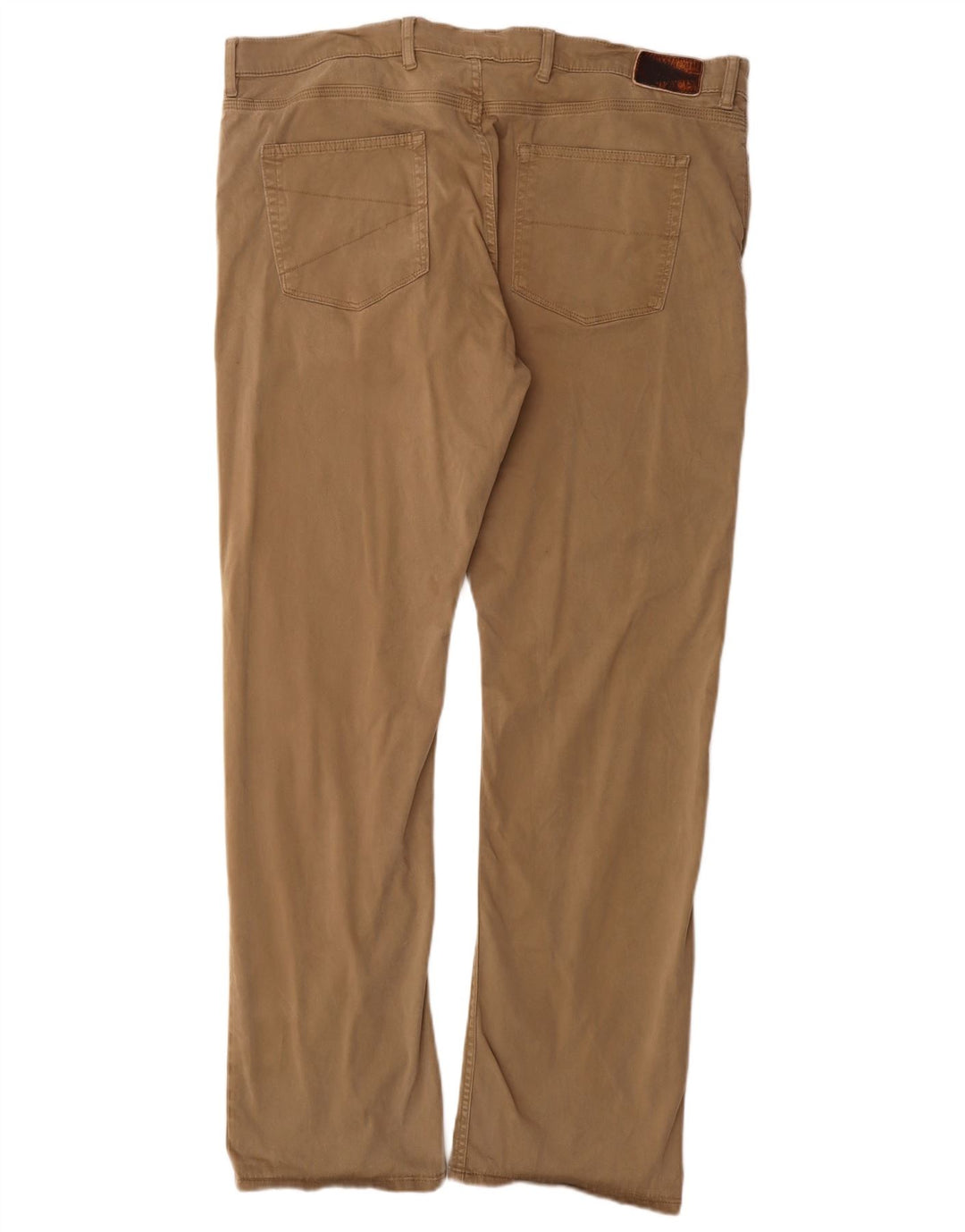 Marks & Spencer Pantalones casuales con corte de bota Harbor azul para hombre W40 L33 Beige