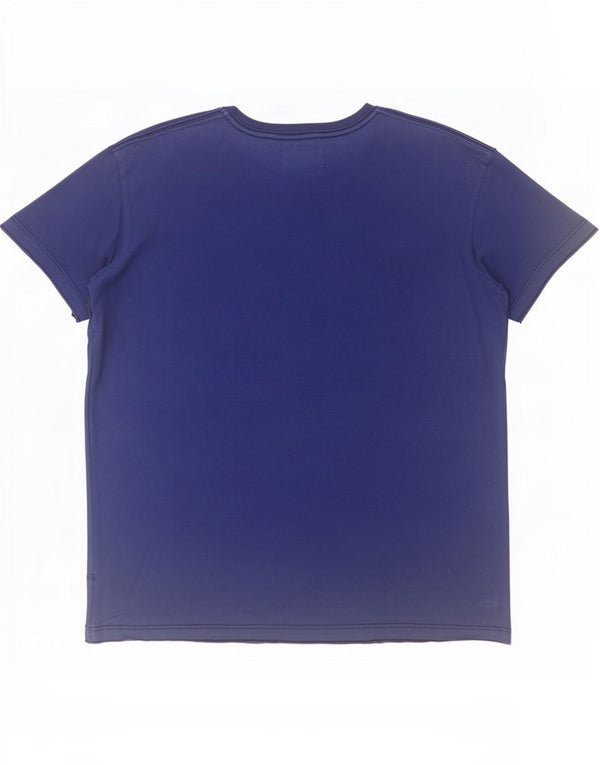 Diesel Hombre Camiseta Gráfica Top Grande Azul