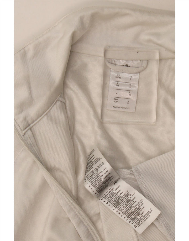 Adidas - Chaqueta de chándal para hombre, talla 36/38, poliéster blanco pequeño