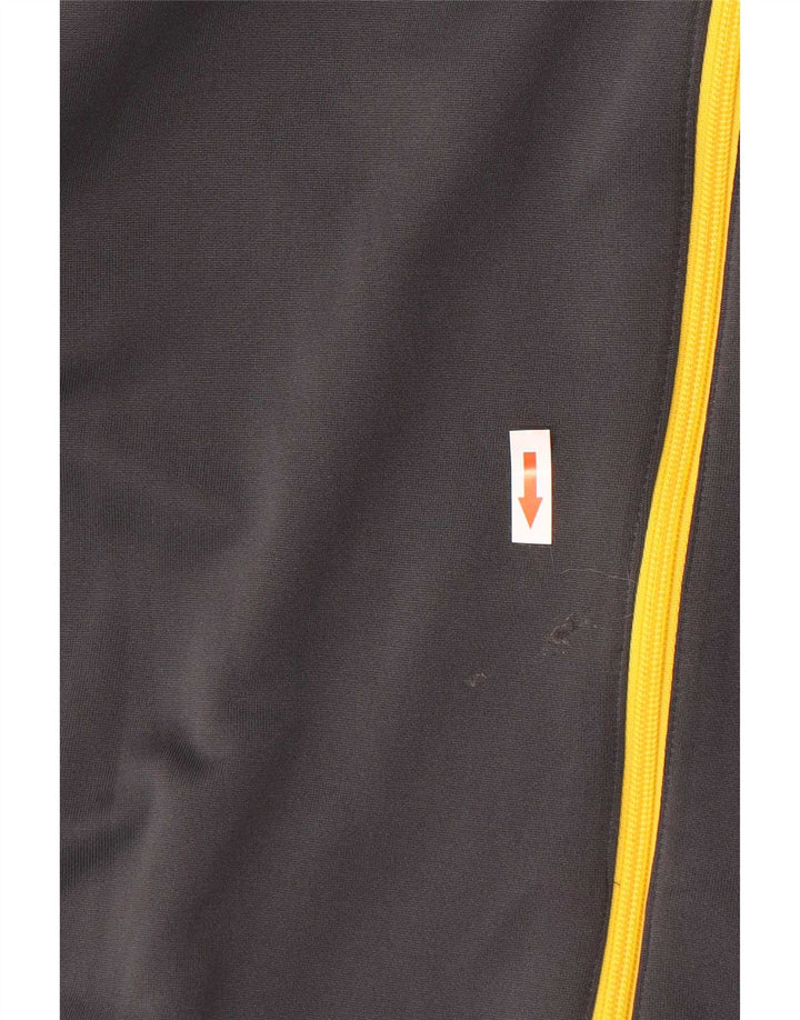 Adidas Hombre Climalite Chándal Top Chaqueta Grande Gris Colorblock Poliéster