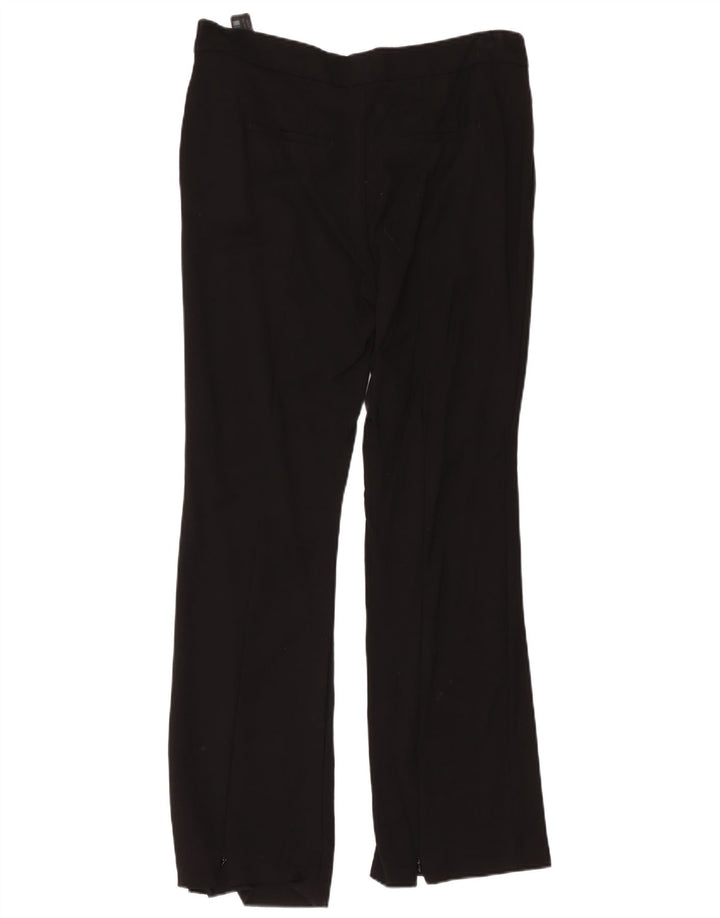 Pantalón Mujer Massimo Dutti Bootcut W34 L32 Viscosa Negro