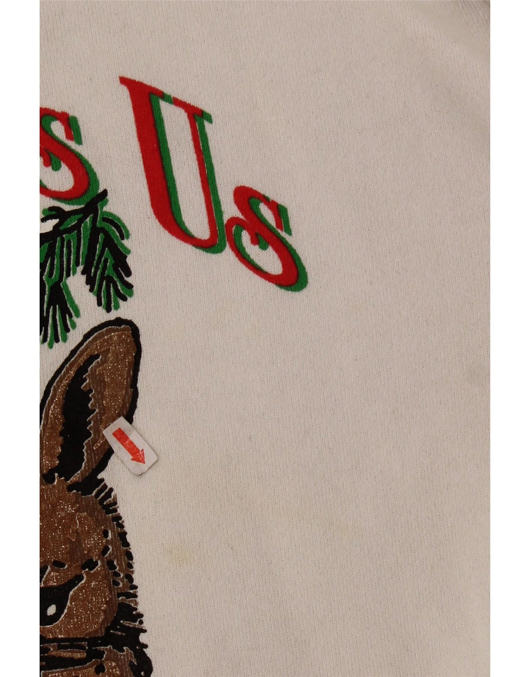 TULTEX Sudadera gráfica para mujer Jumper UK 46 Large White Cotton