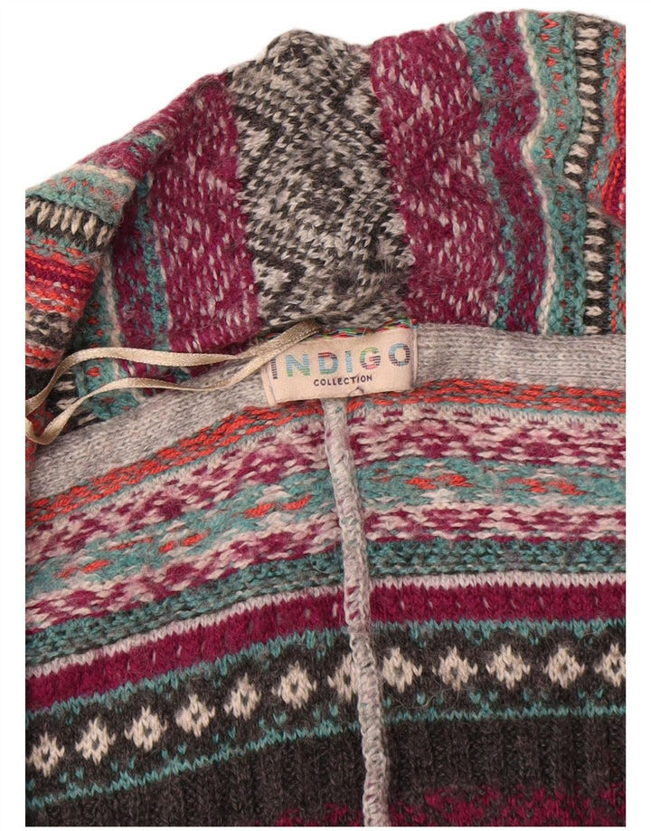 Indigo - Cárdigan extragrande para mujer, talla 40, talla mediana, multicolor