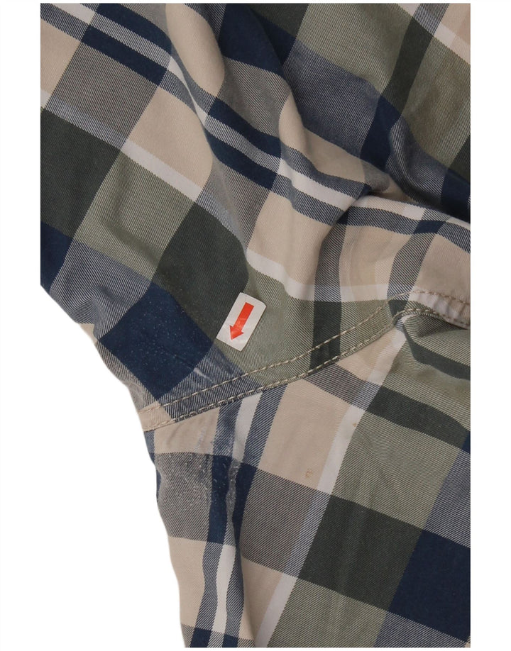 Sisley Shorts Cargo Hombre IT 50 Large W36 Algodón A Cuadros Multicolor