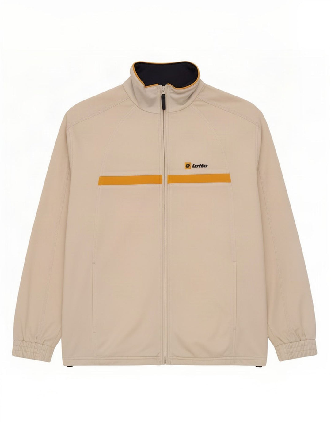 Lotto Chaqueta de chándal para hombre IT 46/50 Poliéster con bloques de color blanco mediano