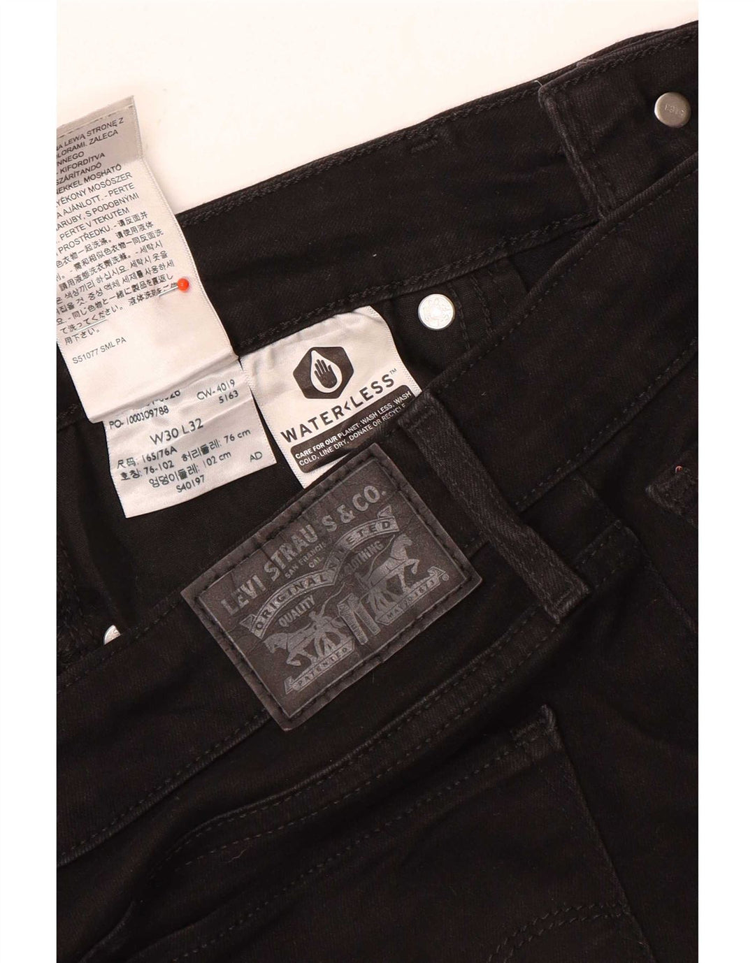 Levi's Mujer 712 Slim Jeans W30 L32 Algodón Negro