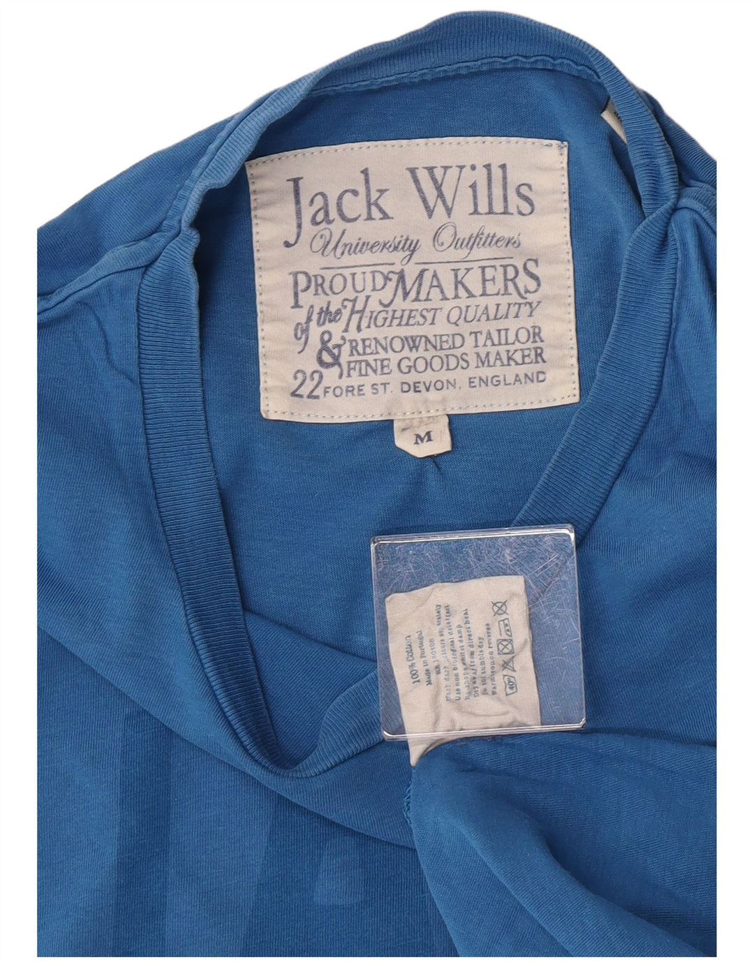 Jack Wills - Camiseta gráfica para hombre, color azul medio, algodón