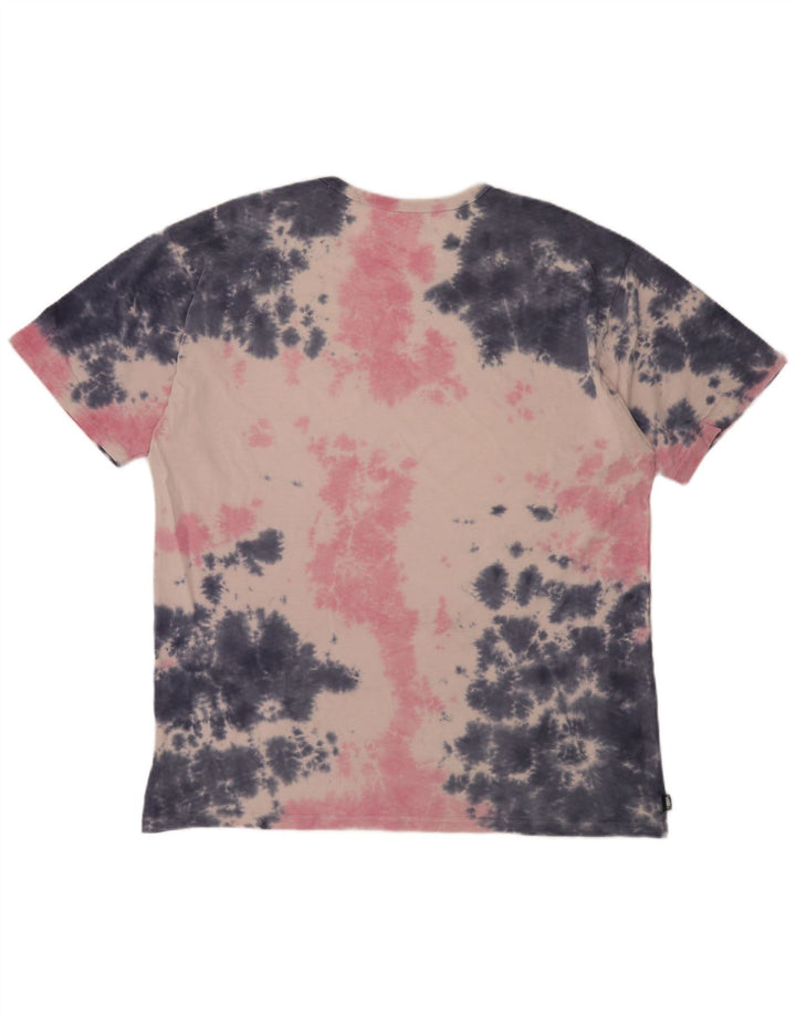VANS Camiseta Hombre Top XL Rosa Tie Dye Algodón