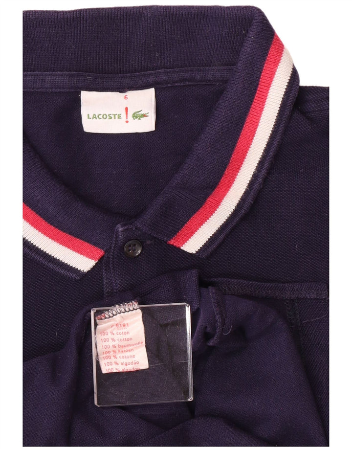 Polo Lacoste Hombre Talla 6 XL Algodón Púrpura