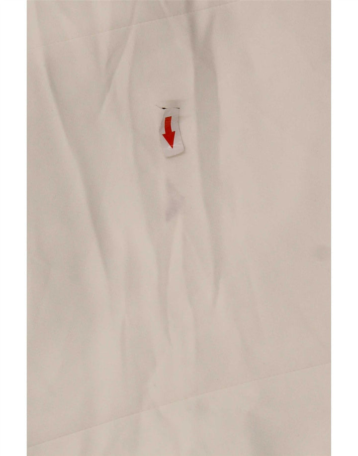 Zara Chaqueta Blazer De 1 Botón Para Mujer UK 44 Poliéster Blanco Mediano