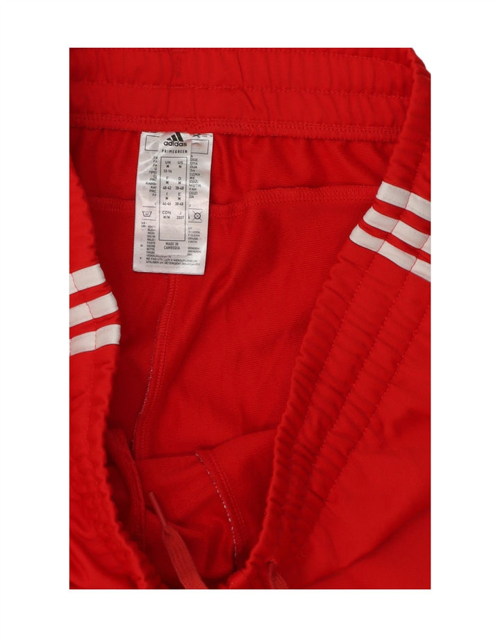 Adidas Pantalones de Chándal para Mujer UK 12/14 Medio Rojo Poliéster