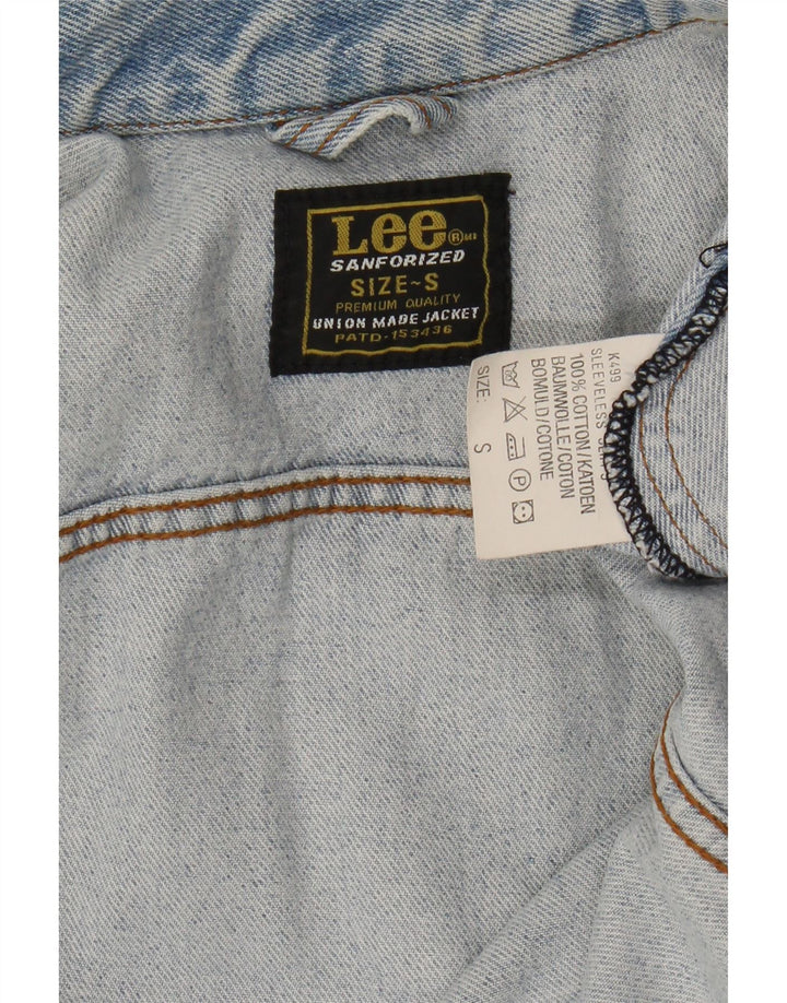 Lee Mens Denim Gilet UK 36 Pequeño Algodón Azul