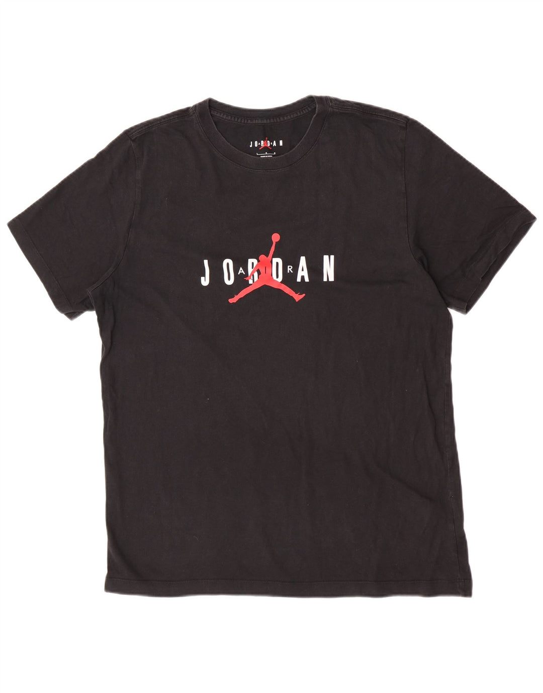 Jordan - Camiseta gráfica para hombre, talla grande, algodón negro