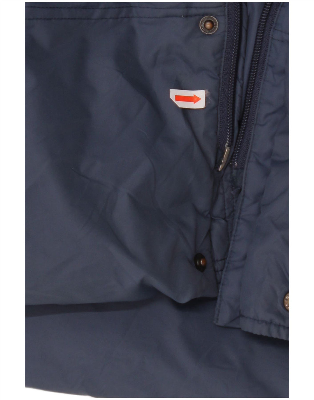 VINTAGE Hombres Loose Fit Abrigo acolchado con capucha Reino Unido 36 Pequeño Nylon Azul