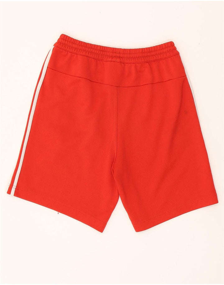 ADIDAS Pantalones cortos deportivos con gráficos para hombre, poliéster rojo pequeño
