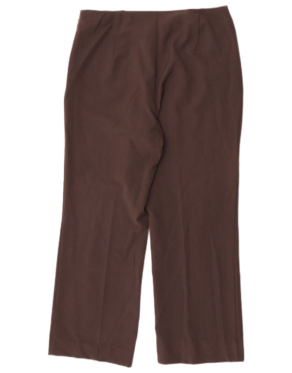 Marks & Spencer Pantalones Casuales Rectos para Mujer UK 40 Large W32 L28 Marrón