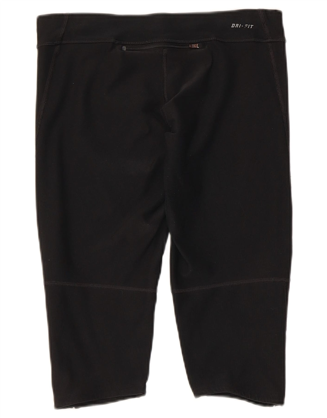 NIKE Leggings Capri Dri Fit para Mujer UK 12 Mediano Negro Poliéster