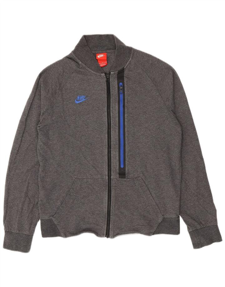 Nike - Chaqueta de chándal para hombre, color gris medio, algodón