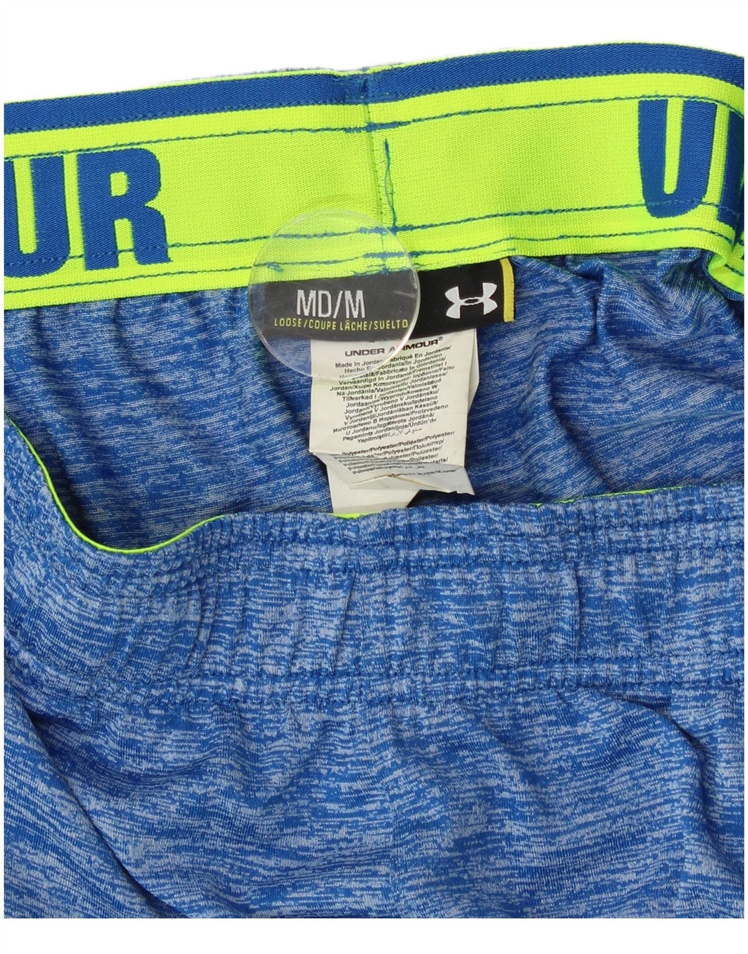 Under Armour Hombre Pantalones cortos deportivos Poliéster color block azul medio