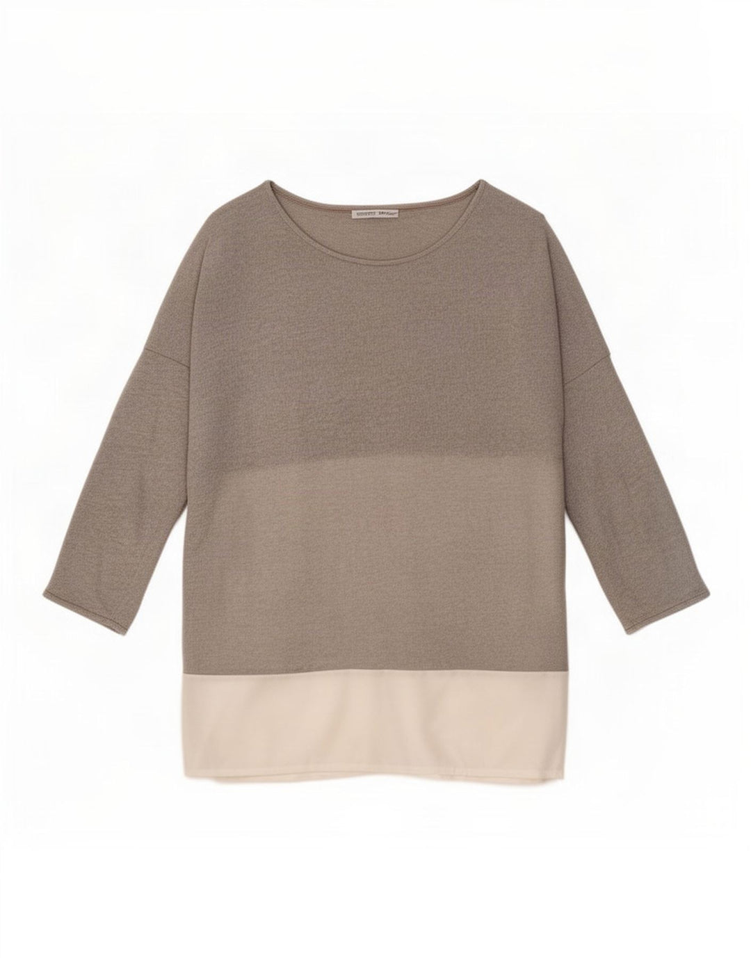 Zara Top tipo túnica extragrande con manga 3/4 para mujer, UK 44, color gris medio