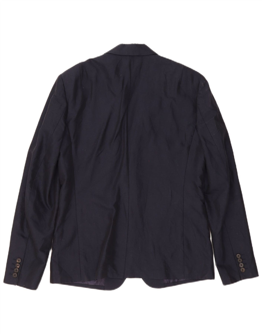 All Saints Chaqueta tipo blazer de 2 botones para hombre UK 38 Medium Azul marino Algodón