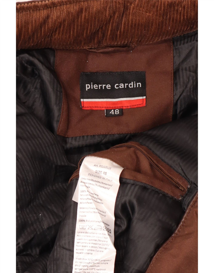 Chaqueta cortavientos para hombre Pierre Cardin IT 48 Poliéster marrón medio