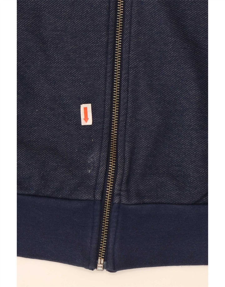 Adidas Hombre Chándal Top Chaqueta Mediana Azul Marino Algodón